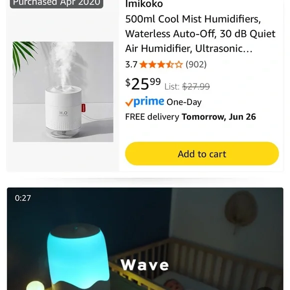 White H2O Humidifier - Picture 8 of 8